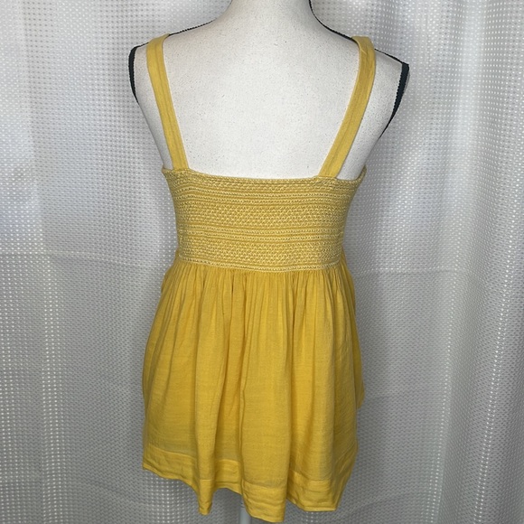 Hatch Maternity Top Blouse Smocked Gauzey Boho Sleeveless Sz S - Picture 5 of 9